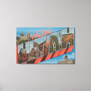 Willard, UtahLarge Letter ScenesWillard, UT Canvas Afdruk