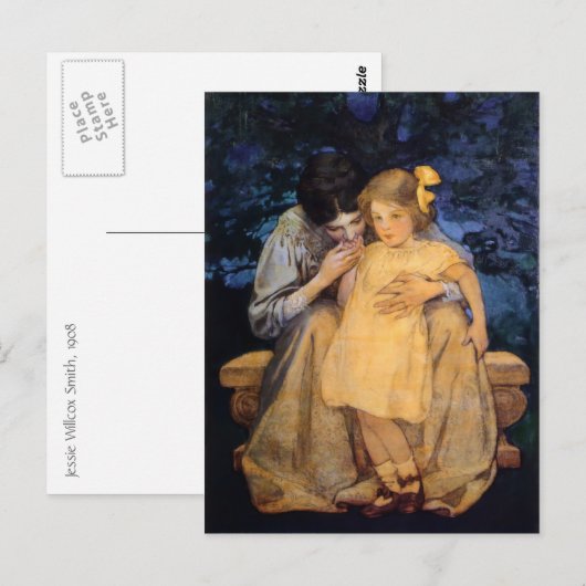 Willcox's moeder en kind briefkaart (Voorkant / Achterkant)