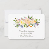 Wille en Floral Wedding RSVP (Voorkant)