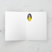 Wille the warbler and its guests wenskaart kaart (Binnen)