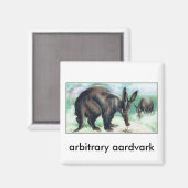 willekeurig aardvarken magneet (Voorkant / Achterkant)