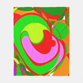 Willekeurig Abstract patroon Fleece Deken