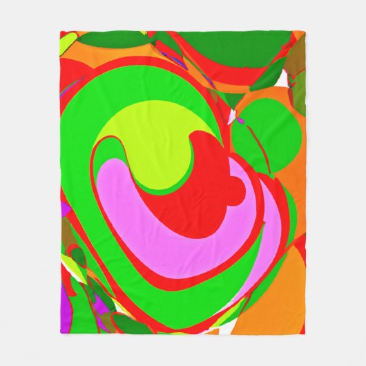 Willekeurig Abstract patroon Fleece Deken (Voorkant)