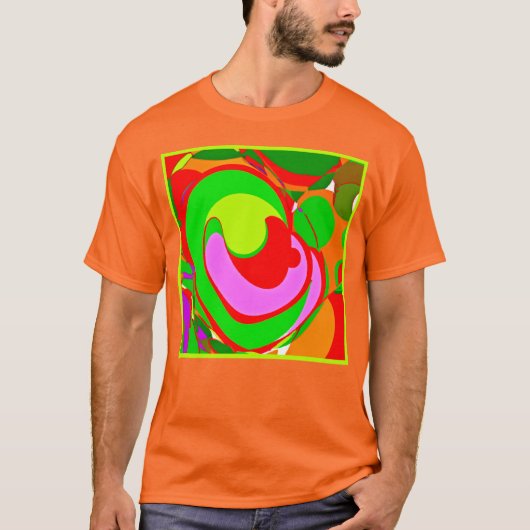 Willekeurig Abstract patroon T-shirt (Voorkant)