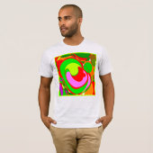 Willekeurig Abstract patroon T-shirt (Voorkant volledig)