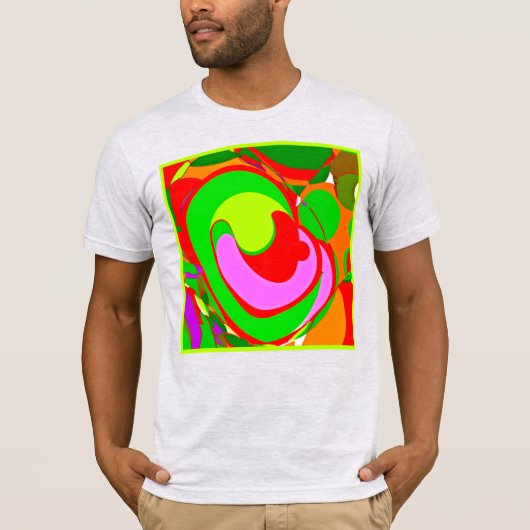 Willekeurig Abstract patroon T-shirt (Voorkant)