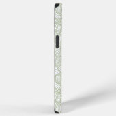 Willekeurig bladmozaïek lichtgroen iPhone hoesje (Rechterkant)