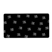 Willekeurig gearrangeerd ontwerp, zakelijke Logo o Etiket (Voorkant)