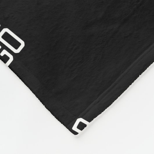 Willekeurig gearrangeerd ontwerp, zakelijke Logo o Fleece Deken (Hoek)