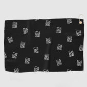 Willekeurig gearrangeerd ontwerp, zakelijke Logo o Golfhanddoek (Horizontaal)