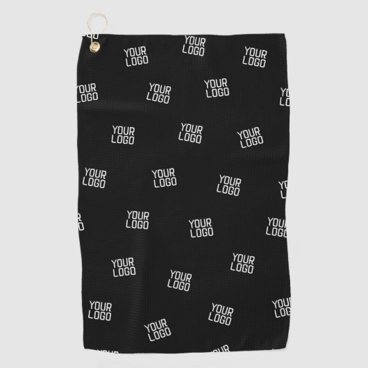 Willekeurig gearrangeerd ontwerp, zakelijke Logo o Golfhanddoek (Voorkant)