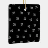 Willekeurig gearrangeerd ontwerp, zakelijke Logo o Keramisch Ornament (Rechts)