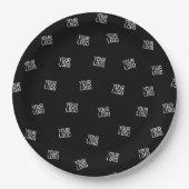 Willekeurig gearrangeerd ontwerp, zakelijke Logo o Papieren Bordje (Voorkant)