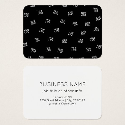 Willekeurig gearrangeerd ontwerp, zakelijke Logo o Visitekaartje (Voorkant /achterkant)