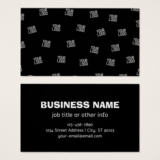 Willekeurig gearrangeerd ontwerp, zakelijke Logo o Visitekaartje (Voorkant /achterkant)