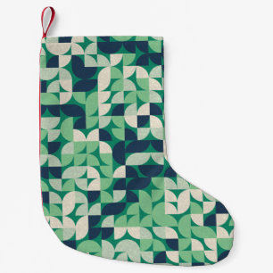 Willekeurig gekleurde kwartcirkels, generatief. kleine kerstsok