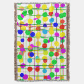 Willekeurig geometrisch patroon deken (Voorkant Verticaal)