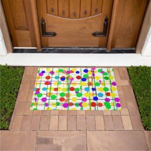 Willekeurig geometrisch patroon deurmat