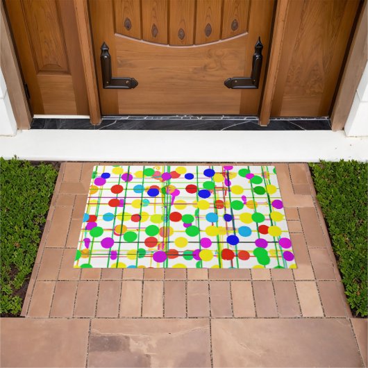 Willekeurig geometrisch patroon deurmat (Buiten)