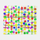 Willekeurig geometrisch patroon fleece deken (Voorkant (Horizontaal))