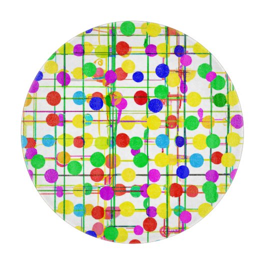 Willekeurig geometrisch patroon snijplank (Voorkant)