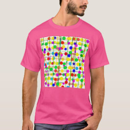 Willekeurig geometrisch patroon t-shirt