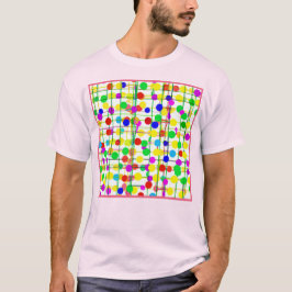 Willekeurig geometrisch patroon t-shirt