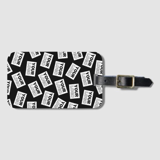 Willekeurig geplaatst Zoek naar uw Logo of een fot Bagagelabel (Voorkant (horizontaal))