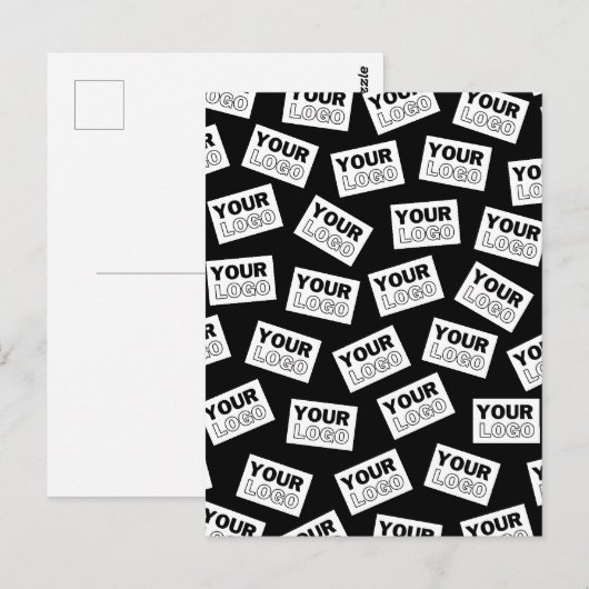 Willekeurig geplaatst Zoek naar uw Logo of een fot Briefkaart (Voorkant / Achterkant)