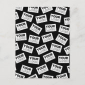 Willekeurig geplaatst Zoek naar uw Logo of een fot Briefkaart (Voorkant)