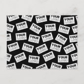 Willekeurig geplaatst Zoek naar uw Logo of een fot Briefkaart (Voorkant)