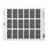 Willekeurig geplaatst Zoek naar uw Logo of een fot Etiket (Full Sheet)