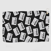 Willekeurig geplaatst Zoek naar uw Logo of een fot Golfhanddoek (Horizontaal)