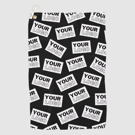 Willekeurig geplaatst Zoek naar uw Logo of een fot Golfhanddoek (Voorkant)