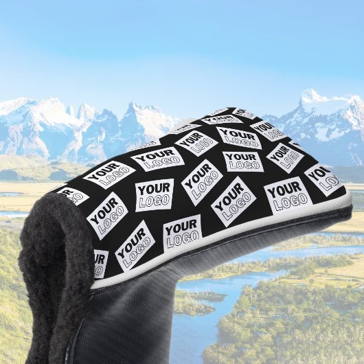 Willekeurig geplaatst Zoek naar uw Logo of een fot Golfheadcover