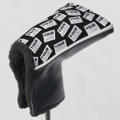 Willekeurig geplaatst Zoek naar uw Logo of een fot Golfheadcover (3/4 voorkant)