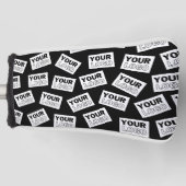 Willekeurig geplaatst Zoek naar uw Logo of een fot Golfheadcover (Voorkant)