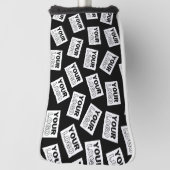 Willekeurig geplaatst Zoek naar uw Logo of een fot Golfheadcover (Draai 90)