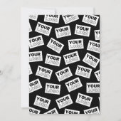 Willekeurig geplaatst Zoek naar uw Logo of een fot Kaart (Voorkant)