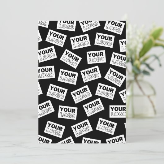 Willekeurig geplaatst Zoek naar uw Logo of een fot Kaart (Staand voorkant)