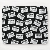 Willekeurig geplaatst Zoek naar uw Logo of een fot Muismat (Voorkant)