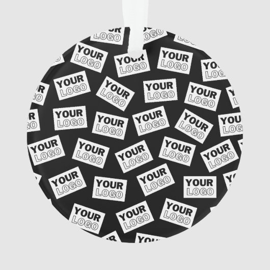 Willekeurig geplaatst Zoek naar uw Logo of een fot Ornament (achterkant)