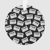 Willekeurig geplaatst Zoek naar uw Logo of een fot Ornament (voorkant)