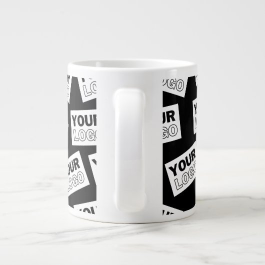 Willekeurig geplaatste zoek naar uw logo of een fo grote koffiekop (Achterkant)