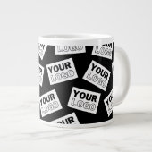 Willekeurig geplaatste zoek naar uw logo of een fo grote koffiekop (Voorkant rechts)