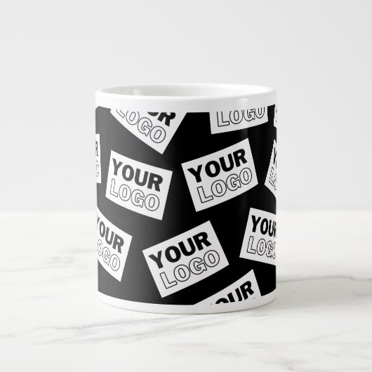 Willekeurig geplaatste zoek naar uw logo of een fo grote koffiekop (Voorkant)