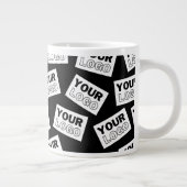 Willekeurig geplaatste zoek naar uw logo of een fo grote koffiekop (Rechts)