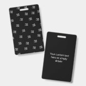 Willekeurig gerangschikte ontwerp, bedrijfslogo of badge (Voor- en achterkant)