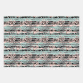 Willekeurig geschilderde pastel Rozen strepen Inpakpapier Vel (Voorkant 2)