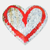 Willekeurig Hart Collectie Graffiti Hart Sticker (Voorkant)